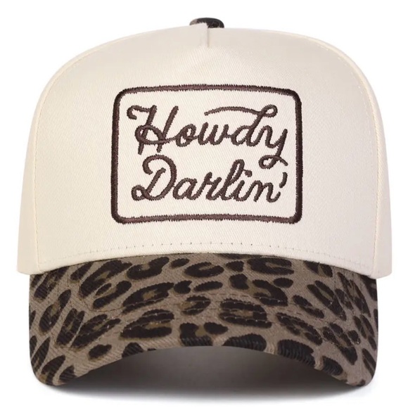Accessories - New animal print howdy darlin hat